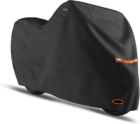 SUPCVR Motorcycle Cover Waterproof All Season Outdoor Protection with Lock-Holes Fit up to 104 inches Motorcycle Vehicle (104"Lx41 Wx50 H) in Saudi Arabia