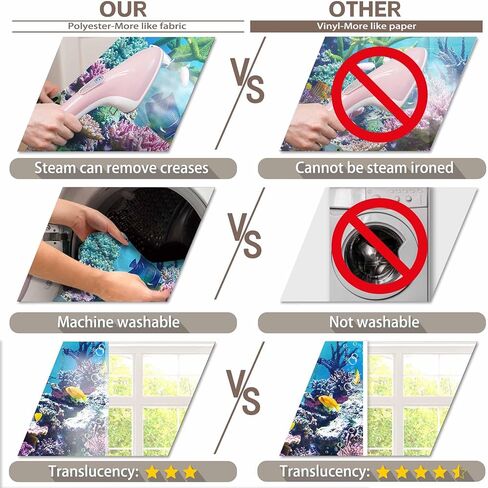 ZTHMOE 10x8ft Fabric Under The Sea Photography Backdrop Aquarium Underwater World Tropical Fish Coral Reef Background Mermaid Birthday Baby Shower Party Decorations Photo Banner Props in Kuwait