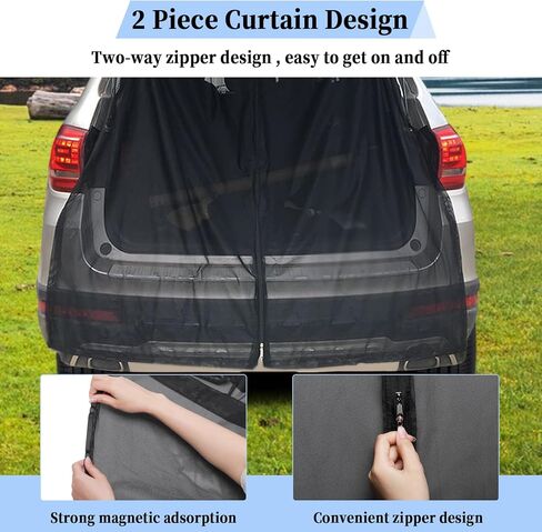 Mesh Car Tents for Camping SUV, Car Camping Accessories Magnetic Car Tent for Tailgate, Car Tailgate Mesh Screen in Saudi Arabia
