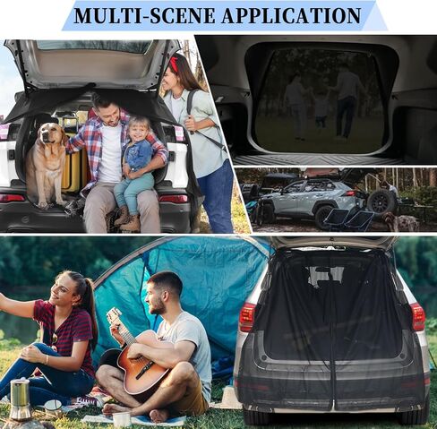 Mesh Car Tents for Camping SUV, Car Camping Accessories Magnetic Car Tent for Tailgate, Car Tailgate Mesh Screen in Saudi Arabia