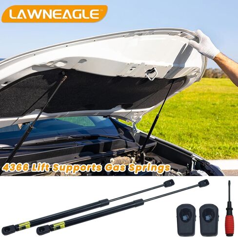 2 حزمة رفع غطاء المحرك الأمامي يدعم نوابض الغاز يستبدل 4366 SG314037 PM2030 مع مفك البراغي لـ 2002-2007 Jeep Liberty 65th Anniversary Edition Base Limited Renegade Sport in Kuwait