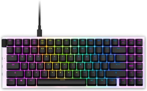 NZXT Function 2 | Full-Size Optical Gaming Keyboard | 8K Polling Rate | Linear Optical Switches | Adjustable Actuation | Double-Shot PBT Keycaps | RGB | Hot-Swappable | Wrist Rest | Black in Saudi Arabia