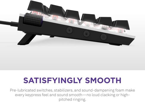 NZXT Function 2 | Full-Size Optical Gaming Keyboard | 8K Polling Rate | Linear Optical Switches | Adjustable Actuation | Double-Shot PBT Keycaps | RGB | Hot-Swappable | Wrist Rest | Black in Saudi Arabia