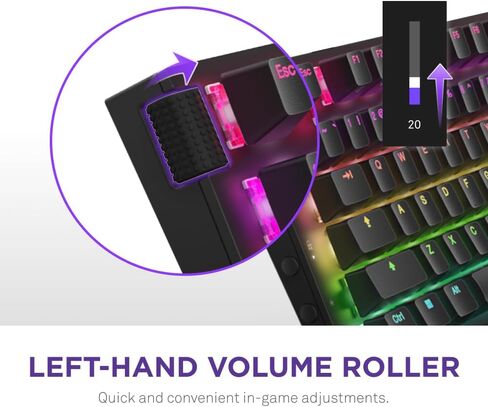 وظيفة NZXT 2 | لوحة مفاتيح الألعاب الضوئية بالحجم الكامل | معدل الاقتراع 8K | المفاتيح الضوئية الخطية | تشغيل قابل للتعديل | أغطية مفاتيح PBT مزدوجة اللقطة | ار جي بي | قابلة للتبديل السريع | مسند المعصم | أسود in Saudi Arabia