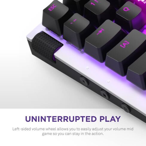 NZXT Function 2 | Full-Size Optical Gaming Keyboard | 8K Polling Rate | Linear Optical Switches | Adjustable Actuation | Double-Shot PBT Keycaps | RGB | Hot-Swappable | Wrist Rest | Black in Saudi Arabia