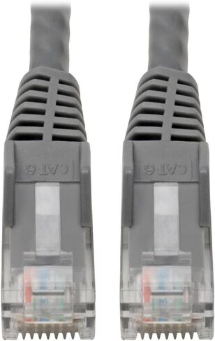 Tripp Lite Cat6 Gigabit Ethernet Snagless Molded Patch Cable, 24 AWG 550Mhz Premium UTP, Yellow GbE RJ45 M/M 6in 6" (N201-06N-YW) in Saudi Arabia