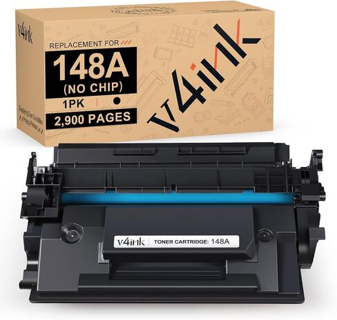 v4ink 148A Toner Cartridge (NO CHIP) Compatible Replacement for HP 148A W1480A Black Toner for HP Laserjet Pro 4001dw 4001dwe 4001dn 4001n MFP 4101fdw 4101fdn 4101fdwe Printer Ink, 1 Pack in Saudi Arabia