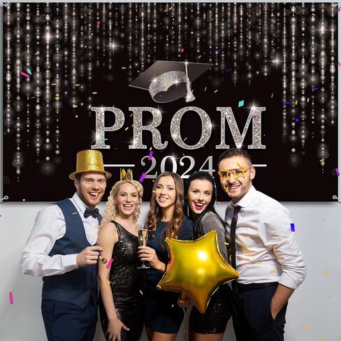 Prom Night Party 2024 Backdrop Prom Background Banner Photo Props Congrats Backdrop Graduate Prom Decorations for Graduation Celebration Prom Party Indoor Outdoor, 73 x 43 Inch(Red) in Saudi Arabia