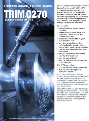 سوائل القطع والطحن TRIM C270BD/1 مبرد صناعي عالي الأداء، صبغة زرقاء، إبريق سعة 1 جالون in Kuwait