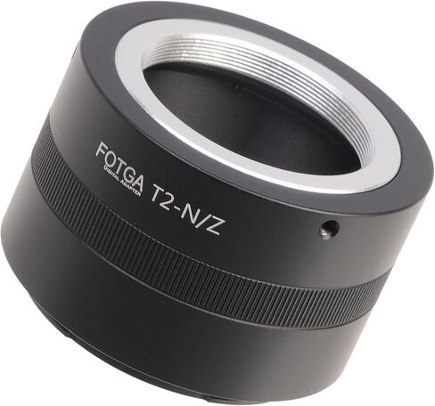 حلقة محول تثبيت عدسة FOTGA لعدسة T2 T Mount إلى كاميرا Z-Mount عديمة المرآة، متوافقة مع كاميرا Nikon Z50 Z30 Z9 Z8 Z7II Z6II Z7 Z6 Z5 Zf Zfc بإطار كامل بدون مرآة in Saudi Arabia