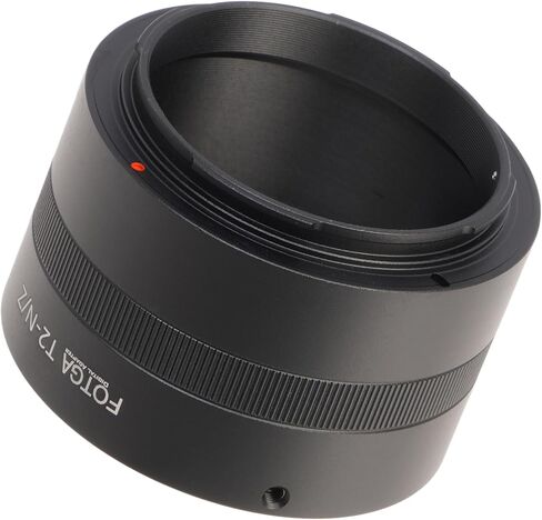 حلقة محول تثبيت عدسة FOTGA لعدسة T2 T Mount إلى كاميرا Z-Mount عديمة المرآة، متوافقة مع كاميرا Nikon Z50 Z30 Z9 Z8 Z7II Z6II Z7 Z6 Z5 Zf Zfc بإطار كامل بدون مرآة in Saudi Arabia