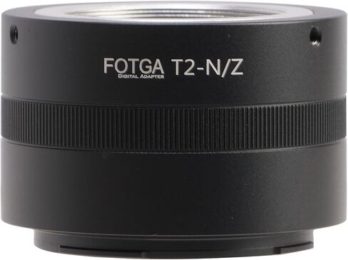 حلقة محول تثبيت عدسة FOTGA لعدسة T2 T Mount إلى كاميرا Z-Mount عديمة المرآة، متوافقة مع كاميرا Nikon Z50 Z30 Z9 Z8 Z7II Z6II Z7 Z6 Z5 Zf Zfc بإطار كامل بدون مرآة in Saudi Arabia