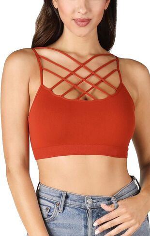 حمالة صدر نسائية من NIKIBIKI بدون خياطة ثلاثية متقاطعة، مقاس واحد in Kuwait