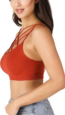 حمالة صدر نسائية من NIKIBIKI بدون خياطة ثلاثية متقاطعة، مقاس واحد in Kuwait