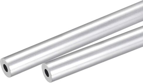 Uxcell 6061 أنبوب ألومنيوم دائري 12 مم OD 5 مم ضياء داخلي 250 مم طول الأنابيب 2 قطعة in Kuwait