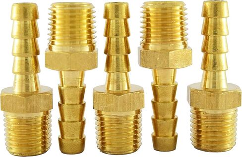 تركيب محول ذكر خرطوم نحاسي، خرطوم ذكر 1/4 بوصة × أنبوب ذكر NPT 1/4 بوصة (عبوة من 10) in Kuwait