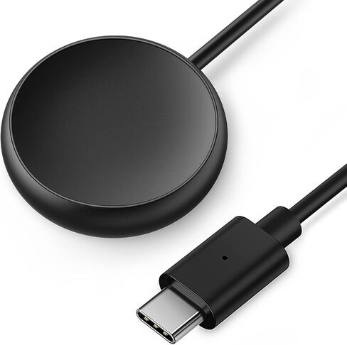 شاحن ساعة بيكسل متوافق مع ساعة جوجل بيكسل، كابل شحن مغناطيسي USB C بديل لساعة جوجل بيكسل، أبيض - 3.3 قدم 100 سم in Kuwait