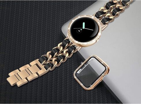 أحزمة ساعة Bling Google Pixel المتوافقة للنساء من حجر الراين والألماس والإسورة المعدنية المصنوعة من الفولاذ المقاوم للصدأ وحزام ساعة Google Pixel لحزام ساعة Google Pixel in Saudi Arabia