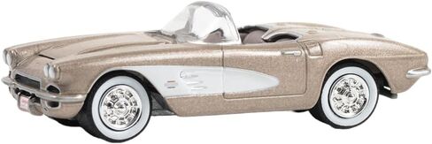 Greenlight 37300-A Barrett-Jackson 'Scottsdale Edition' Series 13-1961 Chevy Corvette Convertible - بيج فاون ميتاليك (الدفعة #1041) مقياس 1/64 دييكاست in Saudi Arabia