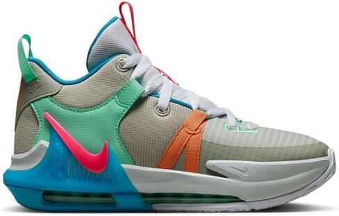 حذاء كرة السلة Nike Big Kids Lebron Witness 7 من Finish Line - رمادي ضبابي هايبر بينك in Saudi Arabia