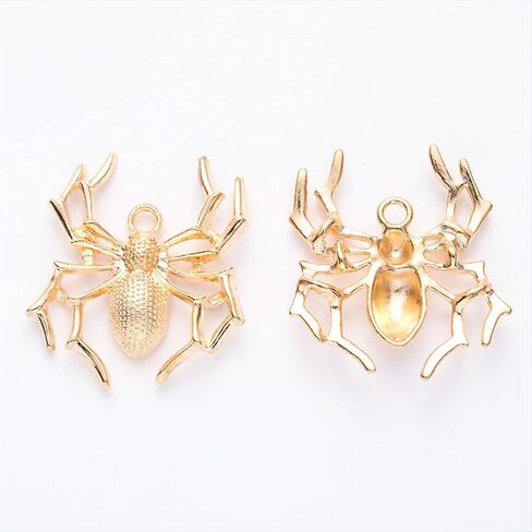 Vintage Spider Charms 40pcs Creative Animal Charms Alloy Dangle Charms for DIY Key Chain Bracelet Necklace Halloween Jewelry Making in Saudi Arabia