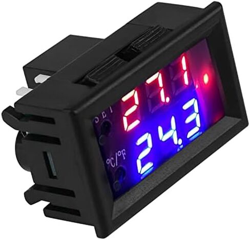 ViaGasaFamido Intelligent Temperature Switch DC 12V Digital Temperature Controller Thermostat -50 to 110℃ Heating/Cooling Thermostat Control Switch Module in Saudi Arabia