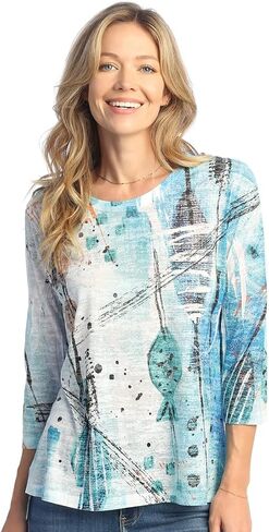 Jess & Jane Porto Burnout Sublimation Top in Saudi Arabia