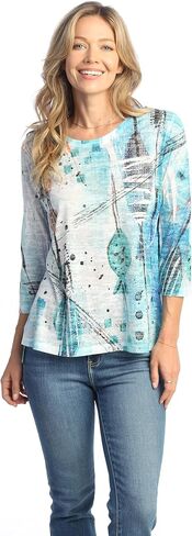 Jess & Jane Porto Burnout Sublimation Top in Saudi Arabia
