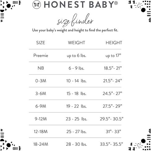 ملابس داخلية بأكمام طويلة للأولاد من HonestBaby، عبوات متعددة من القطن العضوي للرضع الأولاد in Saudi Arabia