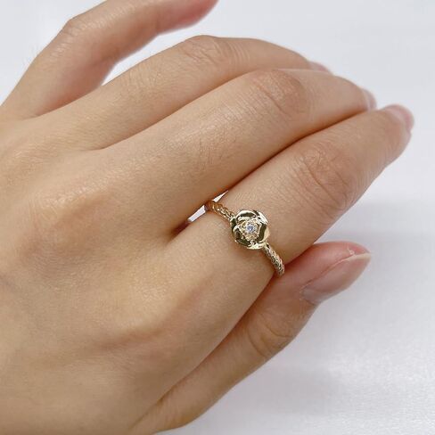 Stackable Rings for Women Cable Design in 18k Gold Plating, Statement Ring for Women Gift in Saudi Arabia