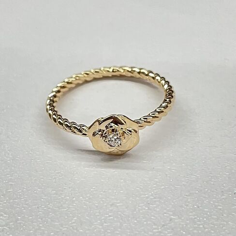 Stackable Rings for Women Cable Design in 18k Gold Plating, Statement Ring for Women Gift in Saudi Arabia