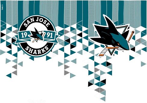Tervis NHL San Jose Sharks - Shatter Made in USA Double Walled Insulated Tumbler Travel Cup Keeps Drinks Cold & Hot, 16oz, Classic in Saudi Arabia