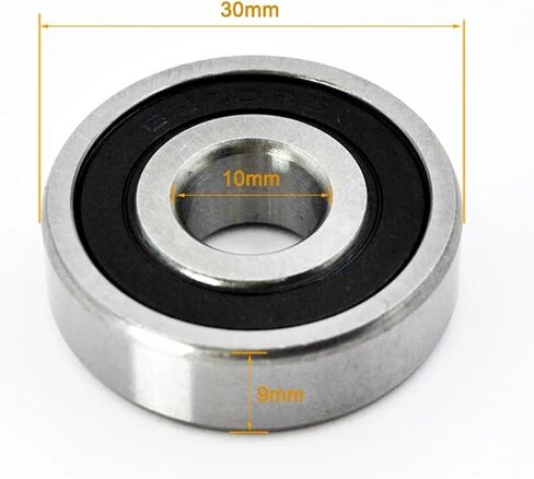6200-6205 2RS LLU RS 6202RS 6205RS Chrome Steel Groove Ball Bearings 2PCs (6200-2rs 10x30x9mm) in Saudi Arabia