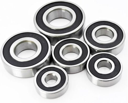 6200-6205 2RS LLU RS 6202RS 6205RS Chrome Steel Groove Ball Bearings 2PCs (6200-2rs 10x30x9mm) in Saudi Arabia
