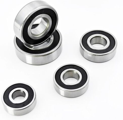 6200-6205 2RS LLU RS 6202RS 6205RS Chrome Steel Groove Ball Bearings 2PCs (6200-2rs 10x30x9mm) in Saudi Arabia