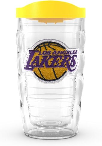 Tervis NBA Los Angeles Lakers - الشعار الأساسي المصنوع في الولايات المتحدة الأمريكية كوب سفر معزول مع عزل معزول. in Kuwait
