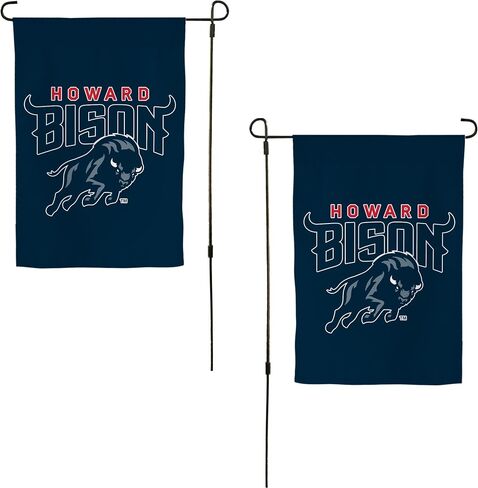 Desert Cactus Howard University Hu Garden Flag - 19 × 12 بوصة هوارد بيسون لافتة ، للعرض في الهواء الطلق والأحداث (التصميم أ) in Saudi Arabia