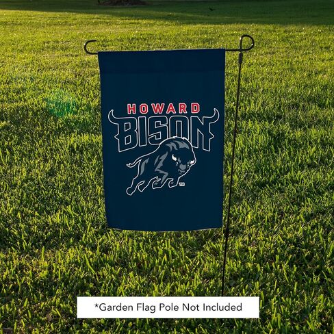 Desert Cactus Howard University Hu Garden Flag - 19 × 12 بوصة هوارد بيسون لافتة ، للعرض في الهواء الطلق والأحداث (التصميم أ) in Saudi Arabia