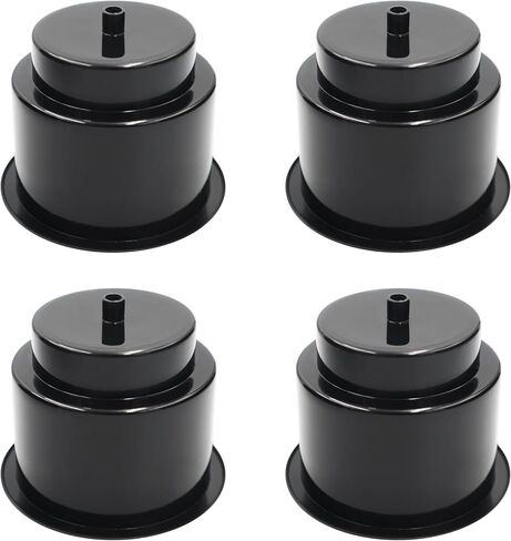 DNB Black Plastic Cup Holder - 4 PCS Insert Drink Holders with Drain - Marine Boat Car RV Accessories in Kuwait