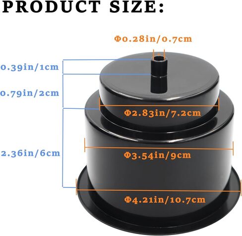 DNB Black Plastic Cup Holder - 4 PCS Insert Drink Holders with Drain - Marine Boat Car RV Accessories in Kuwait