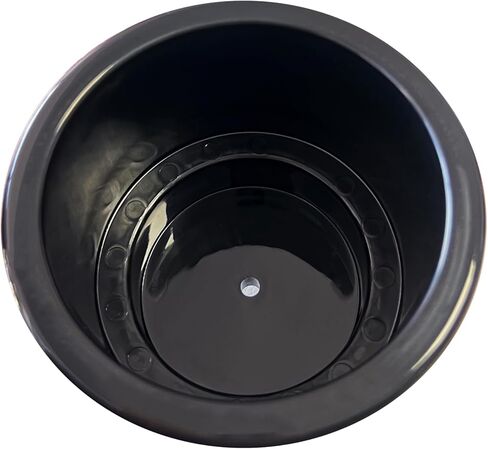 DNB Black Plastic Cup Holder - 4 PCS Insert Drink Holders with Drain - Marine Boat Car RV Accessories in Kuwait