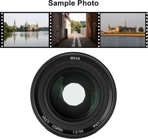 MEKE 50mm F1.2 Large Aperture Manual Focus Full Frame Lens Compatible with EF-Mount Cameras in Saudi Arabia