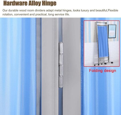 Room Screen Divider,Rolling Medical Privacy Screen with Wheels, 4 Panel Foldable Room Separation Temporary Fencing, for Clinic/Ward/Examination Cubicle, Saving Space Dorm Rooms Partition Wa in Saudi Arabia