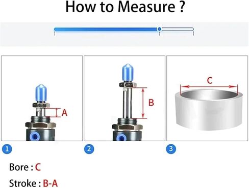 1pcs MAL Series Mini Pneumatic Cylinder 16/20/25/32mm Bore 25-300mm Stroke Double Acting Aluminum Alloy Air Cylinder(125mm Stroke,20mm Bore) in Kuwait