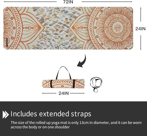 يوجا حصيرة غير قابلة للانزلاق سميكًا إضافيًا 1/3 "تمرينًا إضافيًا للياقة البدنية على حصيرة بيئية POE عالية المرونة ، حصيرة اليوغا الساخنة (72" ​​L x 32 "W) مع نساء يوجا بيلاتيس تمرين المنزل (أخضر داكن/رمادي) (كروم وردية وأزهار أرجوانية ، 72" L x 24 "W x 0 in Kuwait
