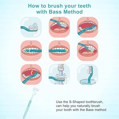 Soft S-Shaped Manual Toothbrush for Adults Sensitive Gums,Nano Floss Bristles Vertical Tooth Brushes with Candy Color Deep Clean for Junior Youth Teeth Brush (1 Green) in Kuwait