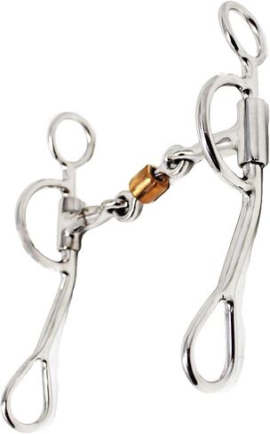 Challenger Horse Argentine SS 5 "Dog Bone Snaffle Boum Bit Copper Roller 35GA08B in Kuwait