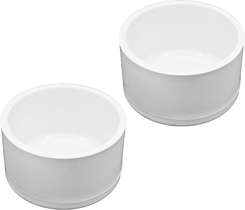 2pcs 2 بوصة PVC End Caps ، محول مقبس الأثاث الأبيض ، أغطية تركيب أنابيب PVC لإطارات الدفيئة وأنظمة الرفوف (القطر الداخلي 63 مم) in Kuwait