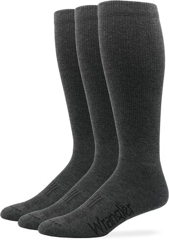 Wrangler Mens Ultra Dri Seamless Toe Western Boot Socks 3 Pair Pack in Kuwait