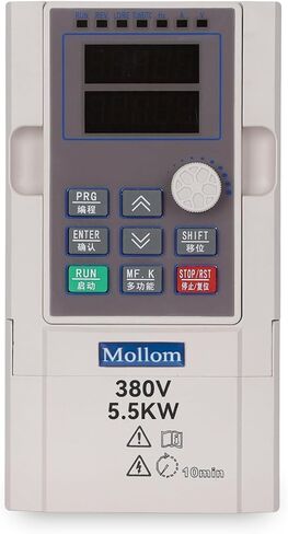 MOLLOM VFD 5.5KW 7.5HP 13A 380V Single or Three Phase Input to 3 Phase 0-3000 Hz Output Variable Frequency Drive Inverter for Spindle Motor CNC Speed Control in Saudi Arabia